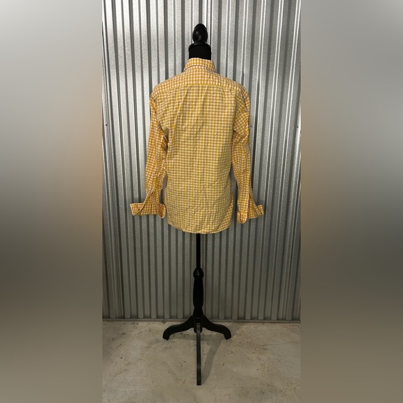 Women’s Thomas Pink Yellow Pink Checkered Long Sleeve Button Down Shirt Size12 - Picture 2 of 3